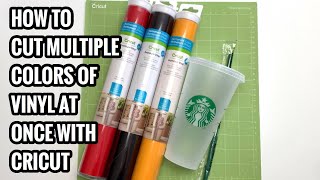 How To Cut Multiple Colors of Vinyl at Once with Cricut
