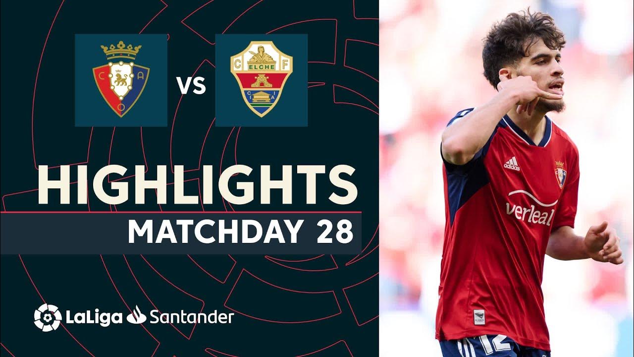 Resumen de CA Osasuna vs Elche CF (2-1)