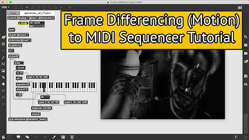 Frame Differencing (Motion) to MIDI Sequencer Max MSP tutorial