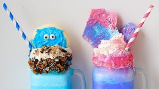 UNICORN & COOKIE MONSTER MILKSHAKES