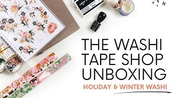 The Washi Tape Shop Stationery Haul & Unboxing | Fall, Winter & Holiday Washi