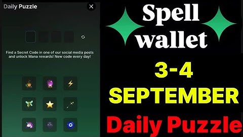 Spell wallet puzzle today 03 & 04 September | spell wallet daily puzzle | #spellwallet #combo |