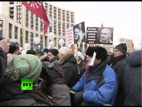 Видео: Митинг на проспекте Академика Сахарова в Москве