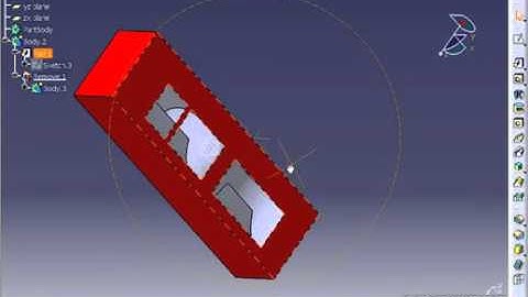 Tutorial Catia 102  Boolean Remove Application   YouTube