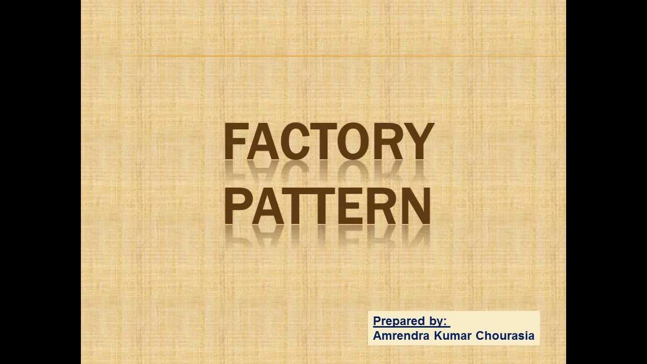 Software Design Pattern: Factory Pattern - YouTube