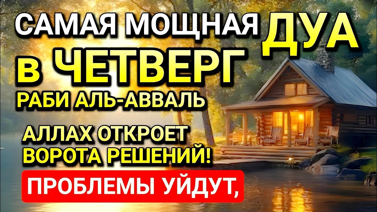 САМАЯ СИЛЬНАЯ ДУА в ЧЕТВЕРГ! РИЗК, БОГАТСТВО, УСПЕХ, СЧАСТЬЕ!