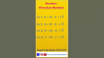 Master Vinculum Numbers in 5 Minutes The Simple Vedic Maths Trick #shorts#trending #vedicmathstricks