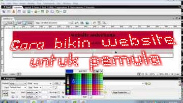 TUTORIAL CARA MEMBUAT WEBSITE BAGI PEMULA MENGGUNAKAN DREAMWEAVER8