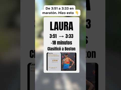 Laura no bajó 18 minutos en maratón porque aprendió a sufrir más.       🏃‍♀️🤯