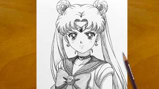 Sailor Moon Pencil Sketch | Anime Drawing Step by Step