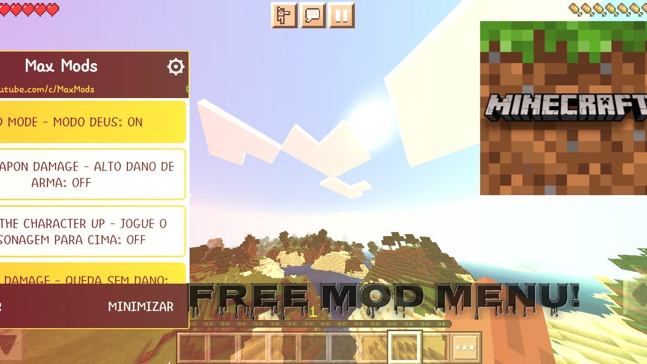 Minecraft PE 🔥Mod Menu MaxMods🔥 APK - YouTube