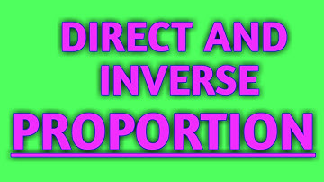 Direct And Inverse Proportion - GCSE 9-1 Maths