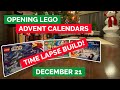 Day 21: American Father &amp; Son Opening LEGO Advent Calendars 2020 City Star Wars Harry Potter Dec 21