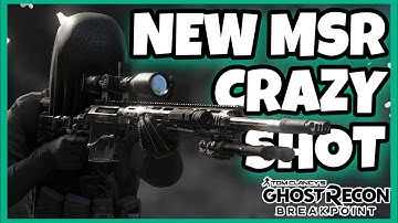ABSOLUTE CRAZY SNIPE SHOT with NEW MSR SNIPER - Ghost Recon Breakpoint PVP
