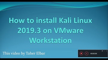 How to install Kali Linux 2019.3 on VMware Workstation 15 Pro