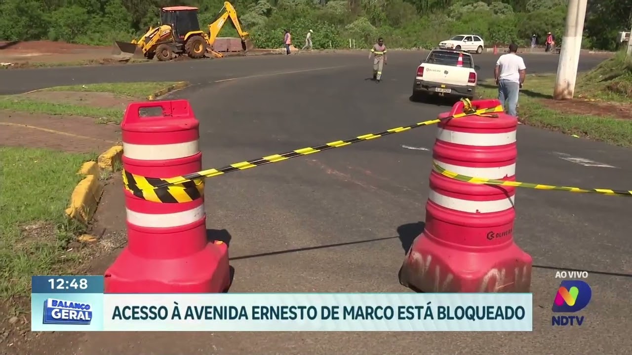 Obras mudam circulação de veículos no bairro Efapi, em Chapecó