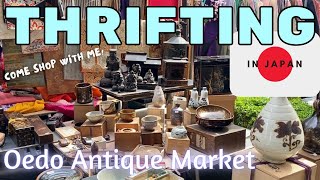 OEDO Antique Market✨KIMONO, FOLK Craft, WOODBLOCK Prints and moreThrifting in JAPAN