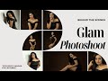 Glam fashion photoshoot  behind the scenes   bts