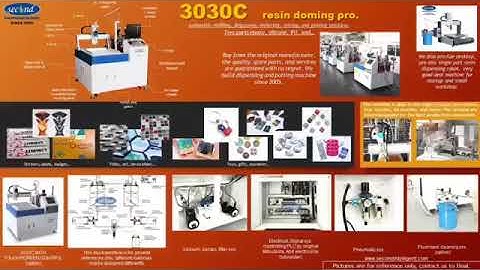 Automated 2-parts PU, resin label sticker crystal lens doming machine