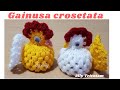 Gainusa crosetata.  Crochet chicken. English subtitles.