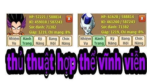 [ ngọc rồng online ] thủ thuật hợp thể vĩnh viễn cho ae không có bông tai ....