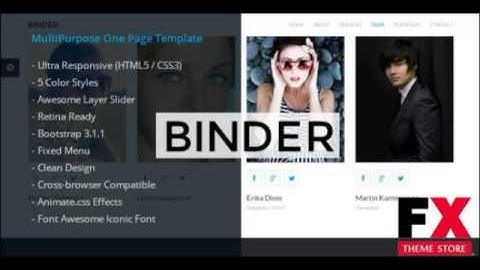 Preview Binder - Corporate HTML5 Template TFx