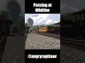 Passing at #whittier #railroader #gaming #train #railroadgames #steam #traingames #shorts