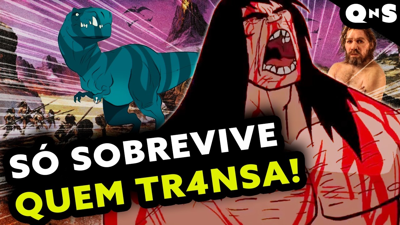 ESSE DESENHO É O RETRATO MAIS BRUTAL DA HUMANIDADE! Dinossauros, homens das cavernas e PRIMAL