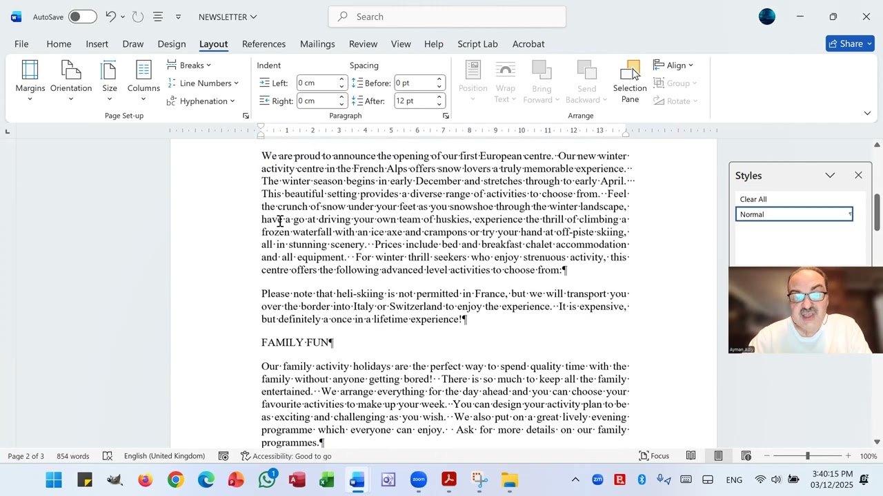 Word Processing 3rd session