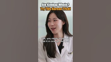 Ate Kimbap Whole? Try This Korean Trick!