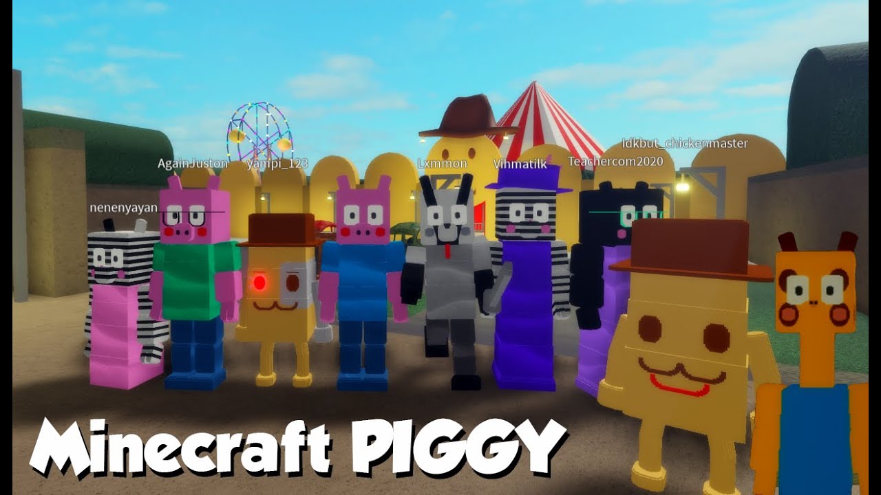 Build Your Own Piggy Minecraft Skins Piggy Update Custom Piggy Rp Game Youtube - epic minecraft skins roblox