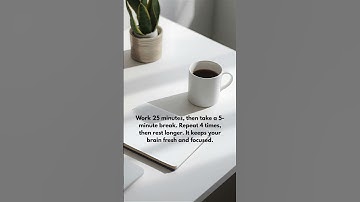 Pomodoro Technique = Instant Focus #shorts