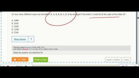 Combinatorics 34- In how many different ways can the letters A, A, B, B, B, C, D, E be arranged...