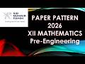 Mathematics XII | New Model Paper 2026 | Pre - Engineering | Karachi Board BIEK