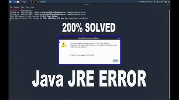 How to Solve your jre appears to be version 11.0.6 from debian (BurpSuite 2020)