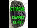 GT Radial Champiro IcePro 3 обзор шипованной шины