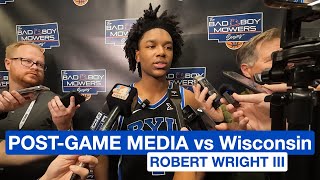 POST-GAME MEDIA | BYU vs Wisconsin | Robert Wright III