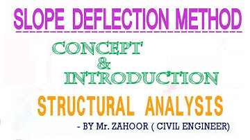 WHAT IS SLOPE DEFLECTION METHOD - INTRODUCTION - CONCEPT - STRUCTURAL ANALYSIS - Lecture -1