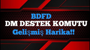 BDFD || DM DESTEK KOMUTU / Discord Bot Komutları #bdfd #codes