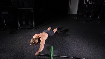 Single Arm Landmine Roll Out Push Up