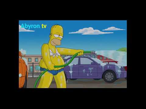 peter and homer Simpson unit to wash cars the sexy way possible after getti...