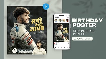 New Style Birthday Banner Editing In Mobile 2023 | Free Birthday Banner PLP File Download