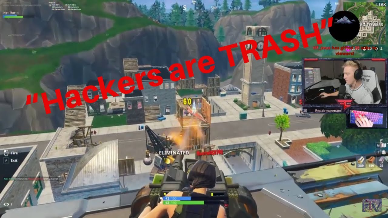 Tfue SHOWS how to KILL AN *AIMBOT HACKER "Turret META?" | “Aimbot HACKERS ARE TRASH"