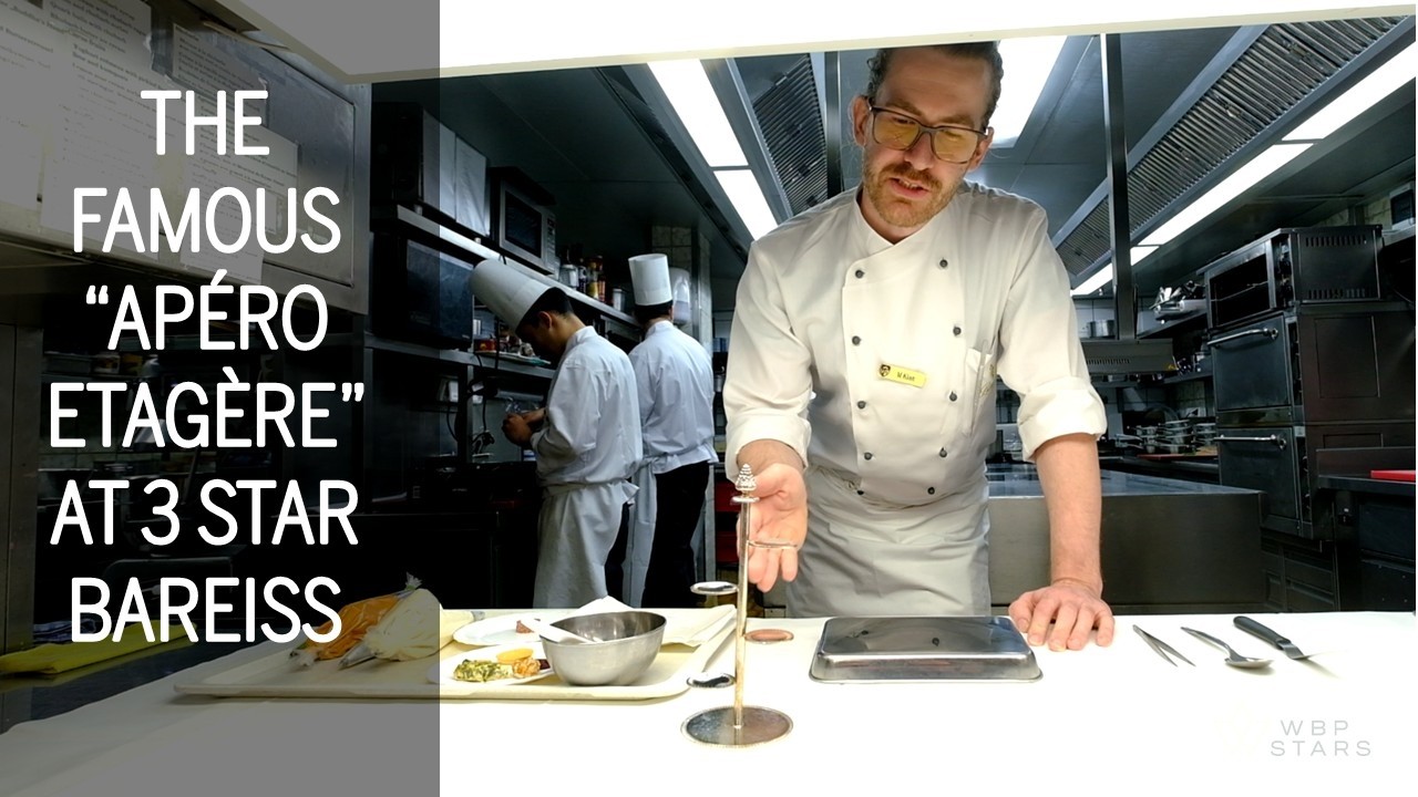 The famous 3 MICHELIN STAR APÉRO ETAGÈRE at Bareiss restaurant in Germany