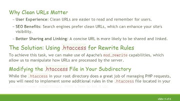 How to Change URL Format with Two Parameters to Clean URLs in a Subdirectory
