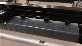 ATPJET S Plotter plotting on Plastic Film of Multi ply cutter