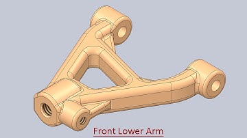 Front Lower Arm (Video Tutorial) SolidWorks
