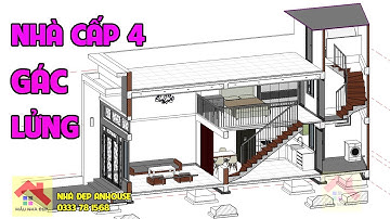 Nhà Cấp 4 Gác Lửng Đẹp Nhất 2022 4x16m | Nhà Đẹp Anhouse