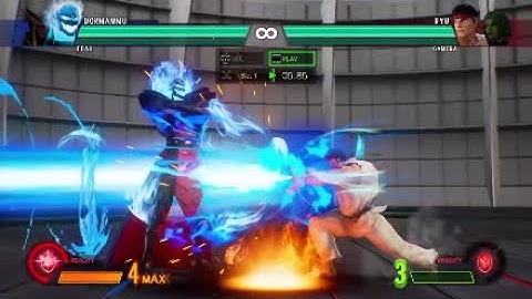 Dormammu Flame Carpet Blocking Hyper Combo Projectiles