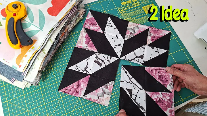 2 Ideas |Transform Fabric Scraps into a Masterpiece Quilt Block 🎨